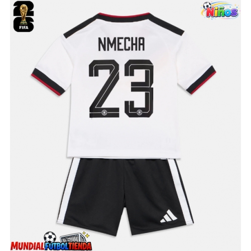 Camiseta Alemania Felix Nmecha #23 Primera Equipación Replica Mundial 2026 para niños mangas cortas (+ Pantalones cortos)